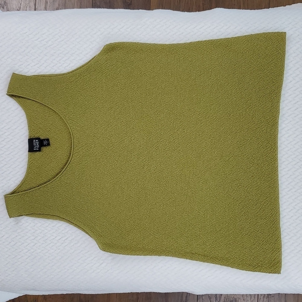 Eileen Fisher Woman's Wool Green Tank Top Size Large